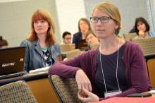 Morrison and Applegarth at the "Emerging Genres, Forms, Narratives--In New Media Environments" Symposium, North Carolina State University, 2013