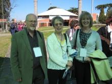 Brian Street (University of London), Carolyn Miller (NC State), and Amy Devitt (University of Kansas) at the fifth bi-annual Simpósio Internacional de Estudos de Gêneros Textuais, or International Symposium on Genre Studies (SIGET). The event took place at the University of Caxias do Sul, in Rio Grande do Sul, Brazil, August 11-14, 2009.